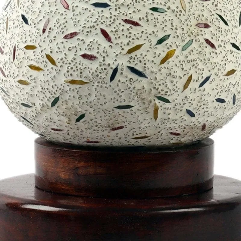 Speckly Mosaic Glass Table Lamp - Multicolor media 6