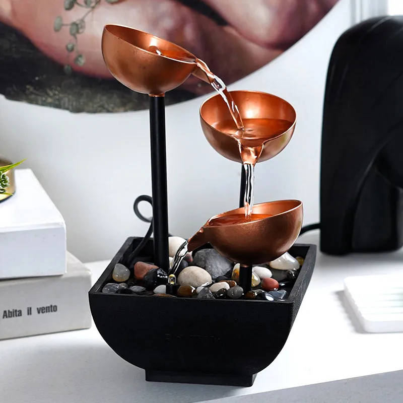 Vessel Flow Table Top Fountain - Copper media 4