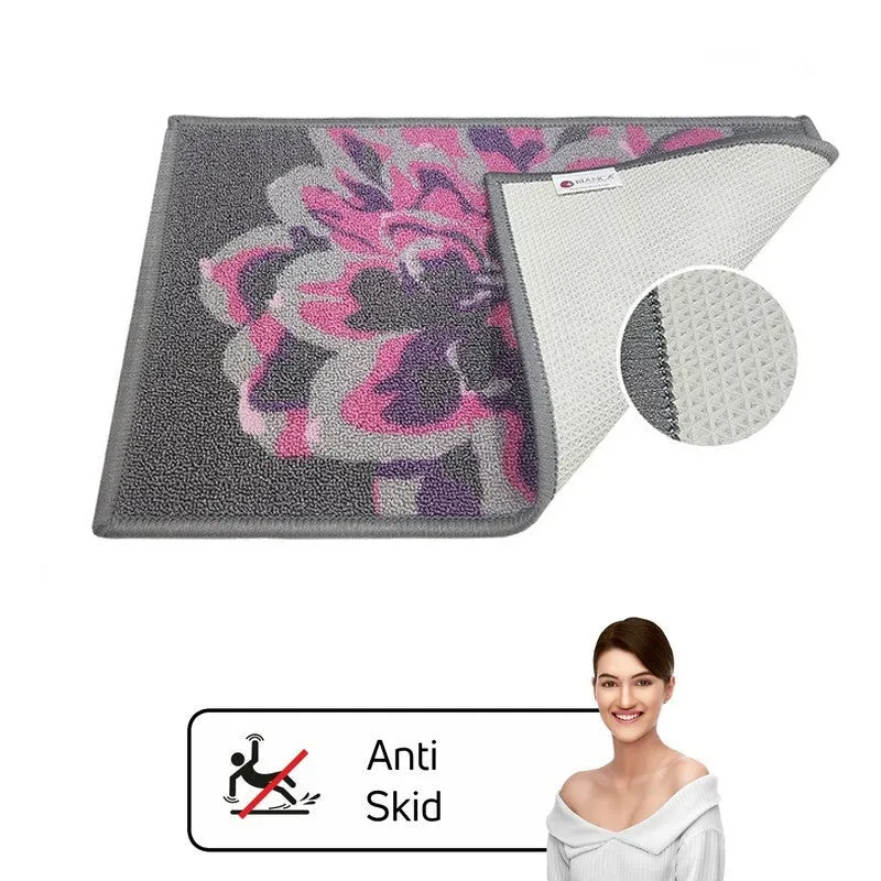 Wynn Floral Nylon Door Mats - Purple,Pink media 7