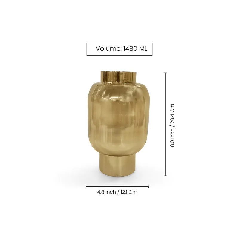 Lumira Iron Vase - Gold media 8