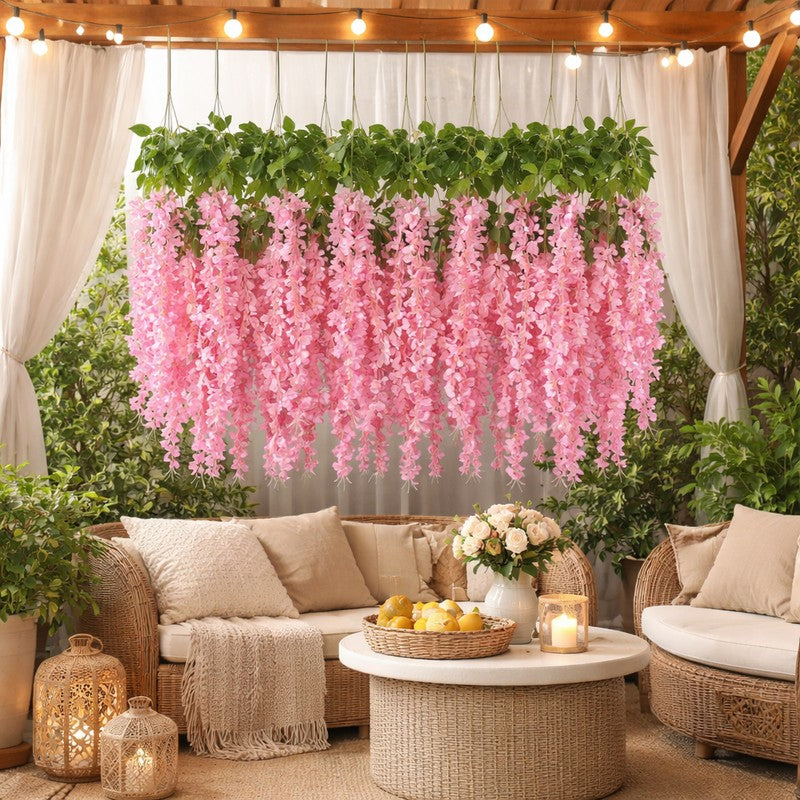 Regal Orchid Artificial Flower Bunch - Set of 12