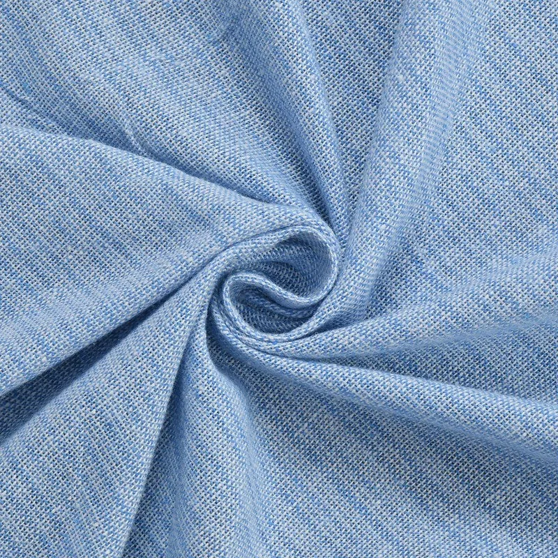 Artloom Solid Cotton Bedsheet (Blue) - 200 TC media 5