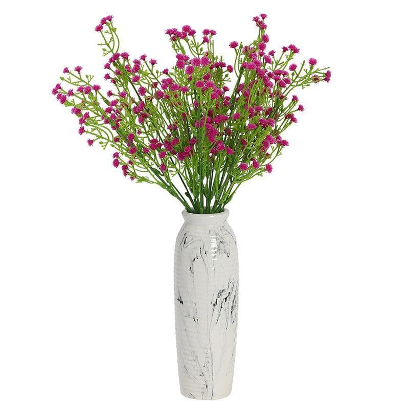 Faux Gypsophila Floral Bunch (Dark Pink) - Set Of Two media 3