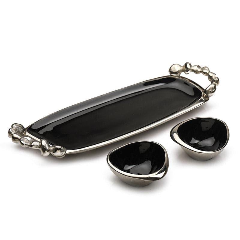 Karla Bowl With Tray (Black) - Set Of Three media 3