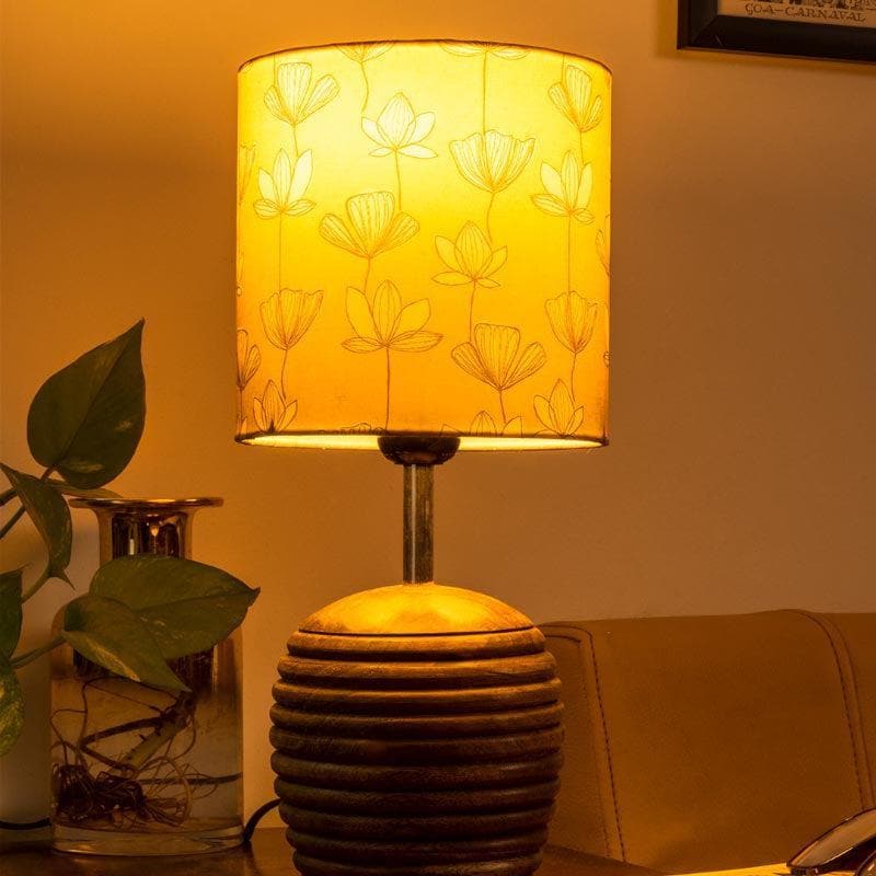 Sunkissed Dome Fabric Table Lamp - Yellow,White