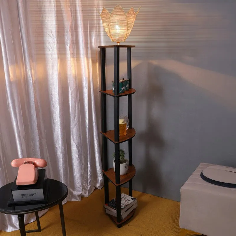 PearlCast Floral Floor Lamp media 4