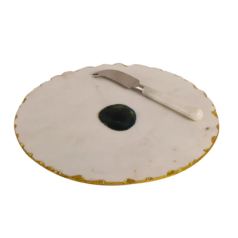 Trevi Neo Marble Platter With Knife - Two Piece Set media 4