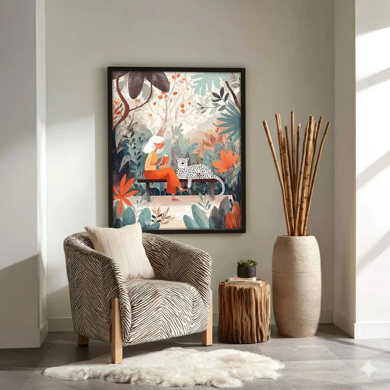TropicTales Canvas Wall Painting - Black Frame media 4