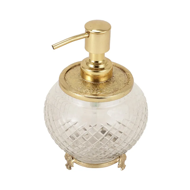 Vaira Crystal Soap Dispenser - Gold media 3