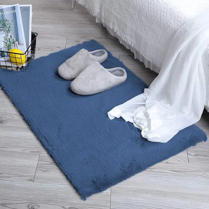 Ruffle Luxe Bath Mat - Blue media 3