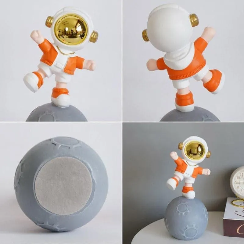 Moon Land Astro Kid Showpiece - Orange media 3