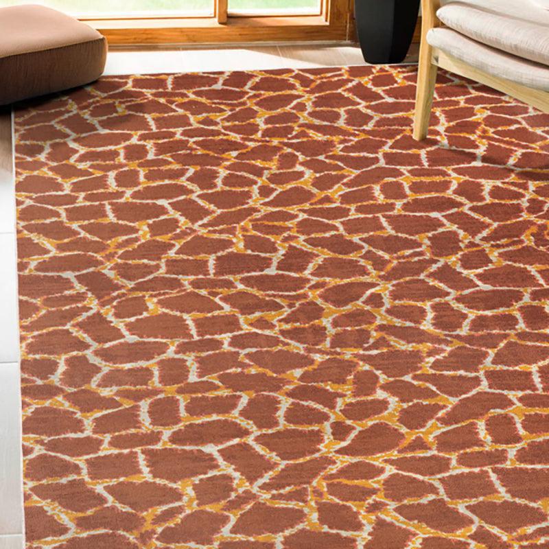 Ailin Abstract Polyester Anti-Skid Polyester Carpet - Light Brown media 3
