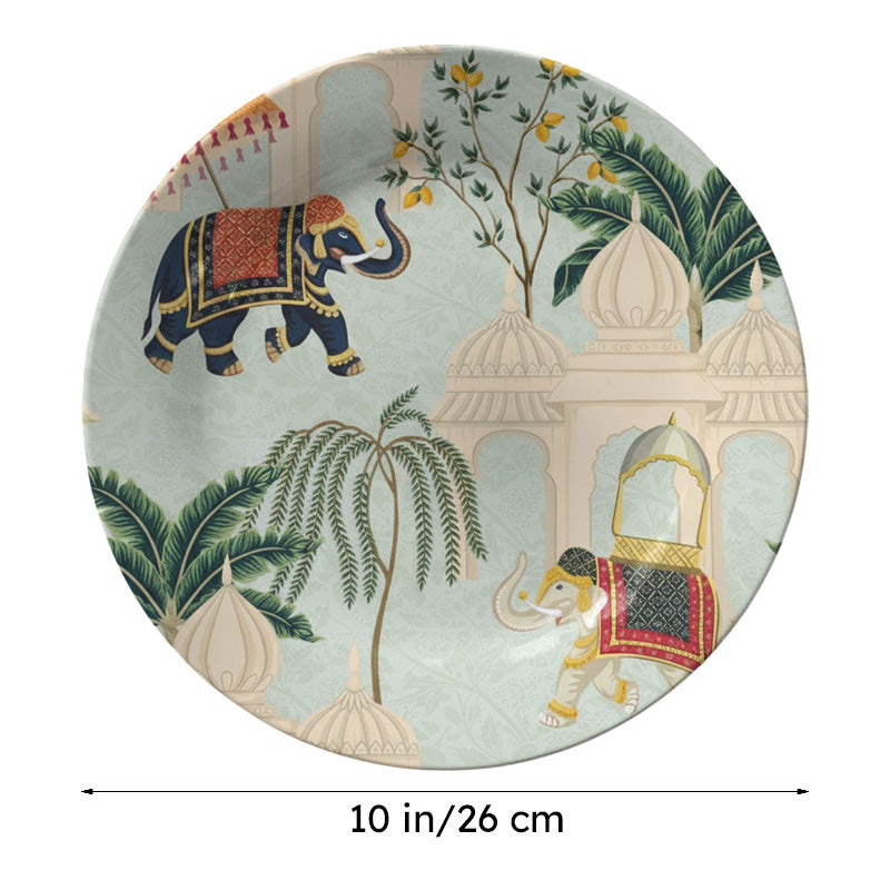 Indian Elephants Heritage Hues Wall Plate media 8