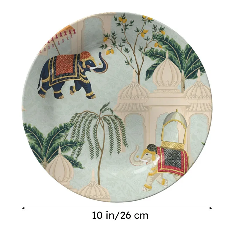 Indian Elephants Heritage Hues Wall Plate media 8