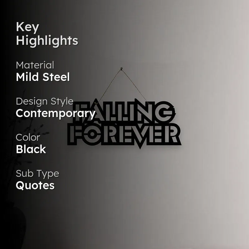 Falling Forever Mild Steel Wall Accent media 2