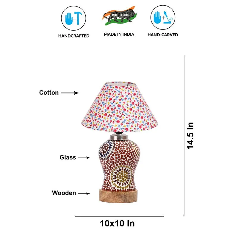 Aranya Fleura Arbor Wooden Table Lamp - Multicolor media 8