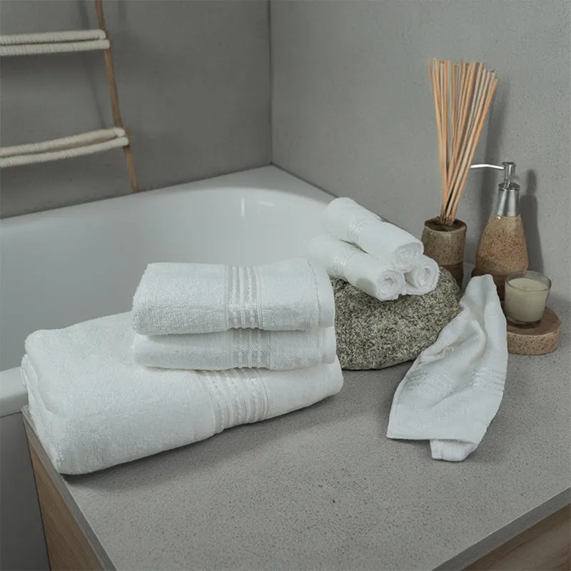Micro Cotton LuxeDry Soothe Bath Towel - White media 1