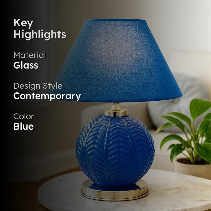 Transella Shine Glass Table Lamp - Blue media 2