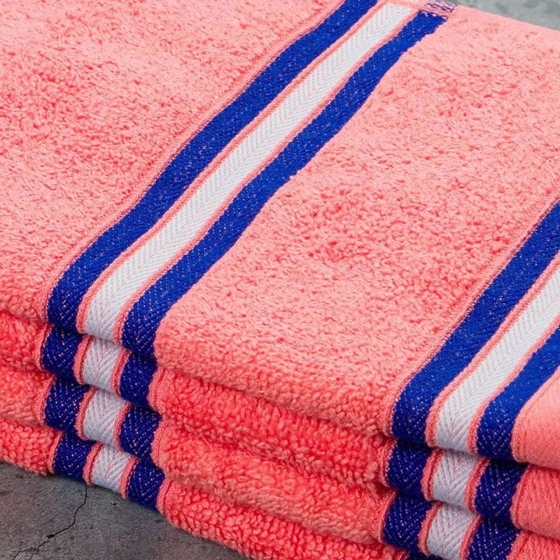 Nautica Dove Dual Down Cotton Hand Towel (Coral) - Set Of Four image 5