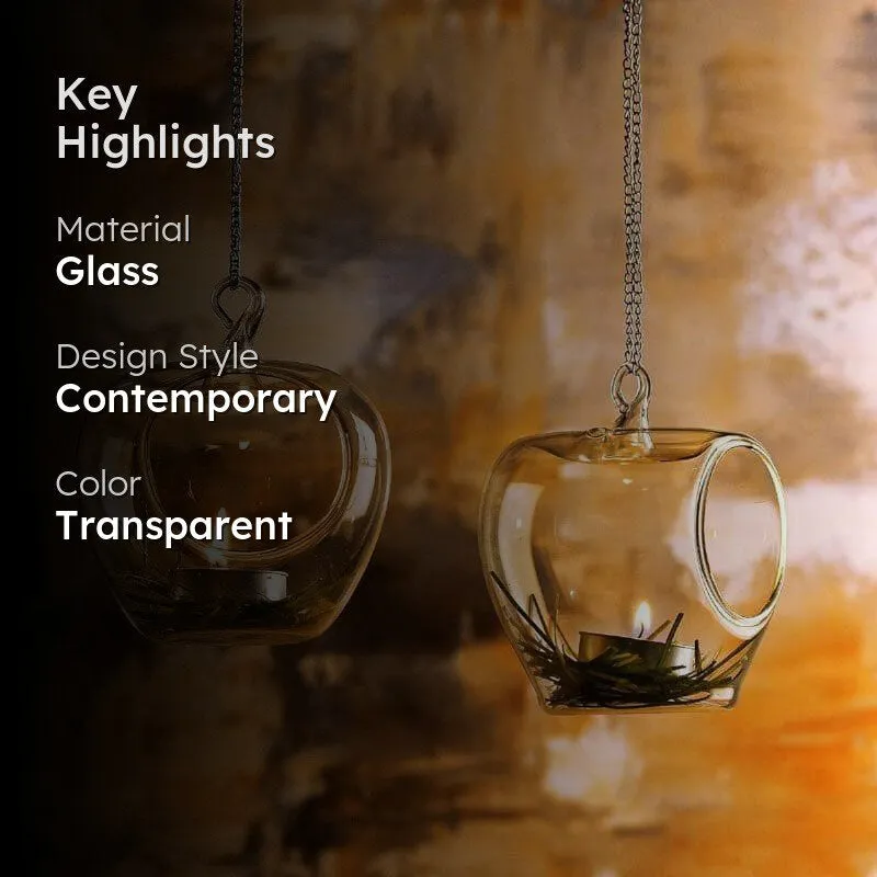 Ferora Pear Glass Hanging Candle - Set Of Four media 2
