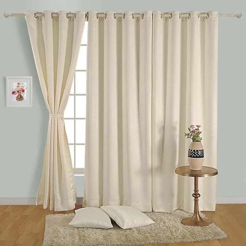 Swayam Earthy White Curtain media 1