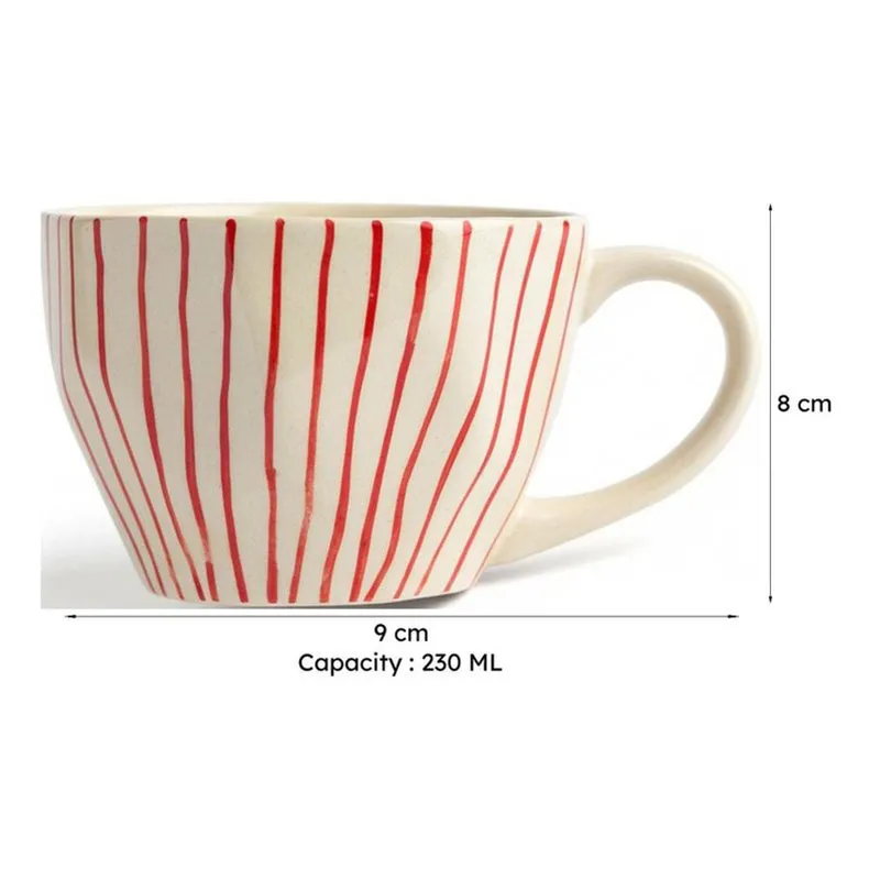 Vertica Ceramic Tea Cup (230 mL) media 6