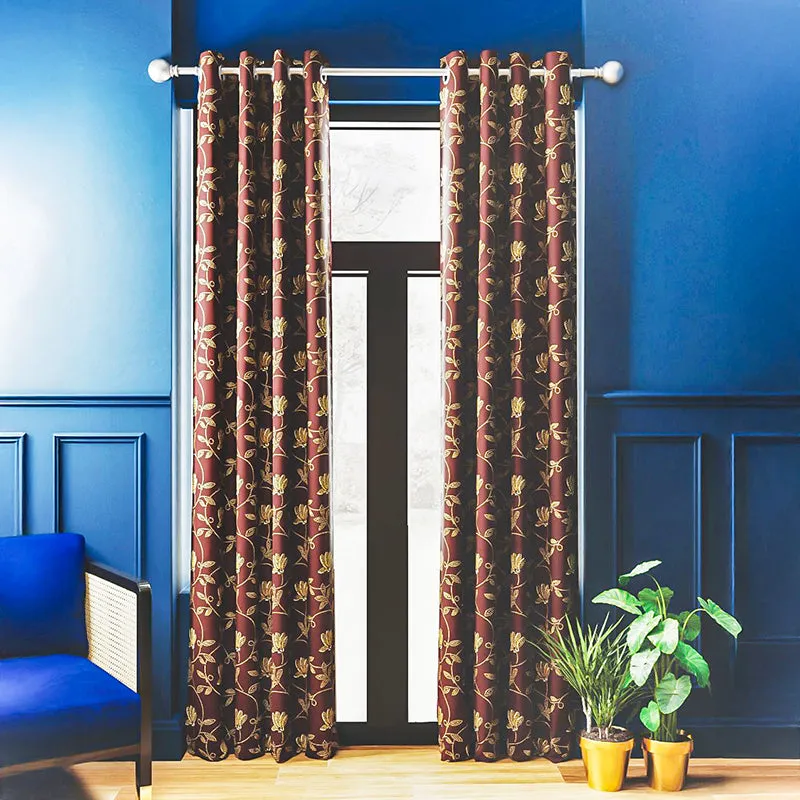 Afton Polyester Blackout Curtain - Set Of Two media 1