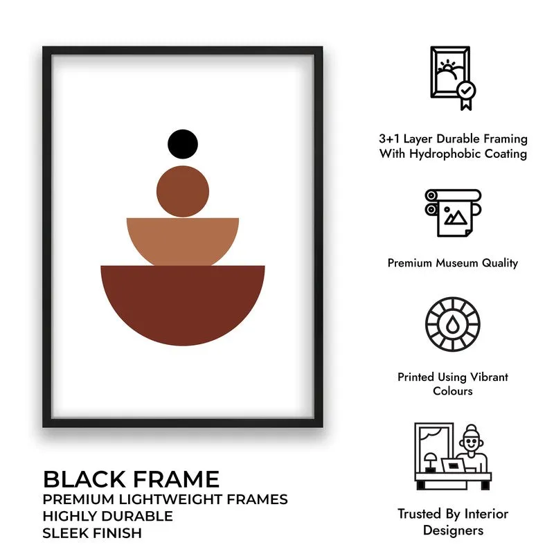 Vertical Calm Canvas Wall Painting With Black Frame media 12