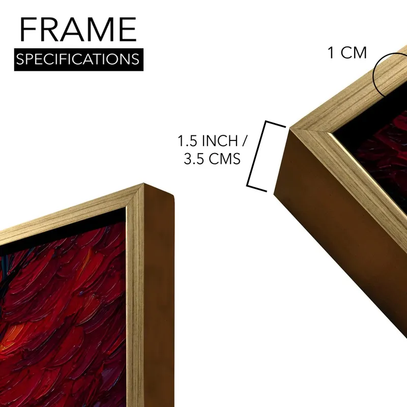 Fireleaf Forest Canvas Wall Painting With Frame media 8