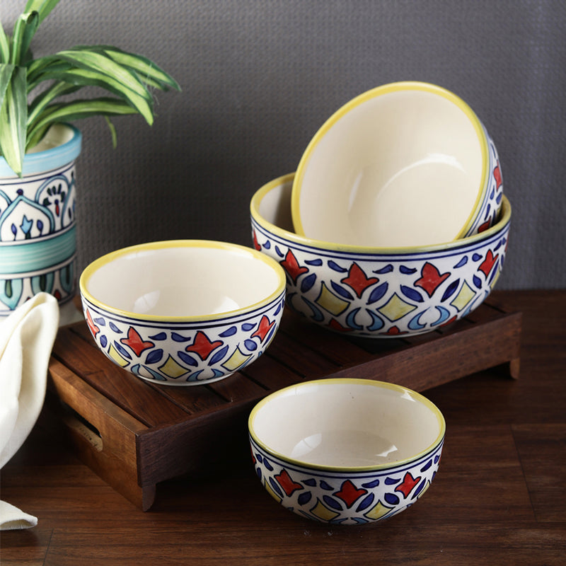 Ruhani Serving Bowl (1L/750 mL/500 mL/350 mL) - Set Of Four