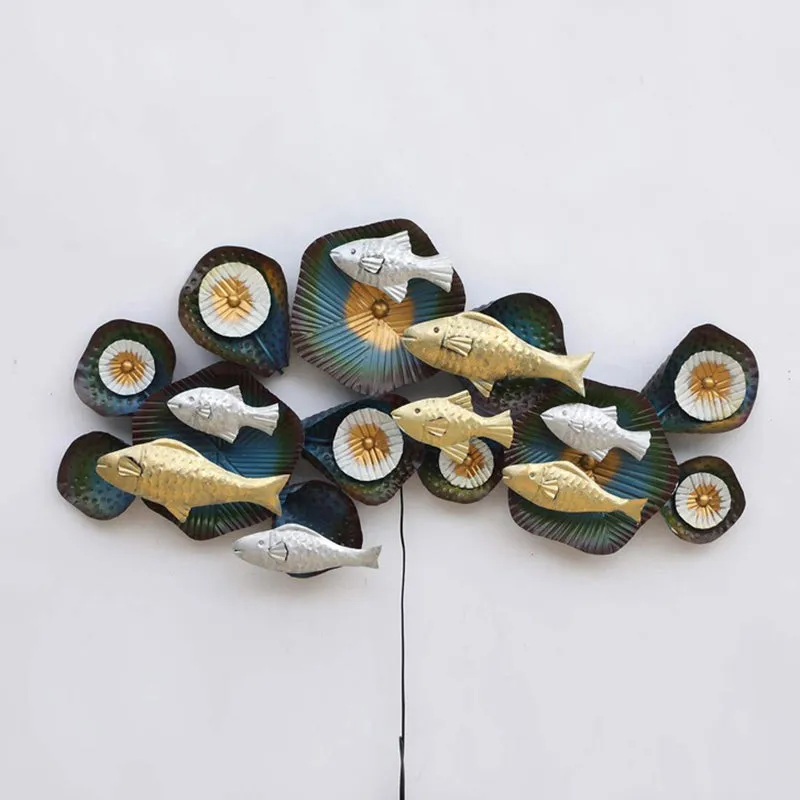 Abstract Aqua Iron Wall Accent media 3