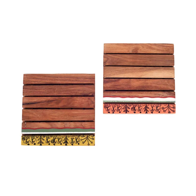Alda Wooden Trivet - Set Of Two media 5