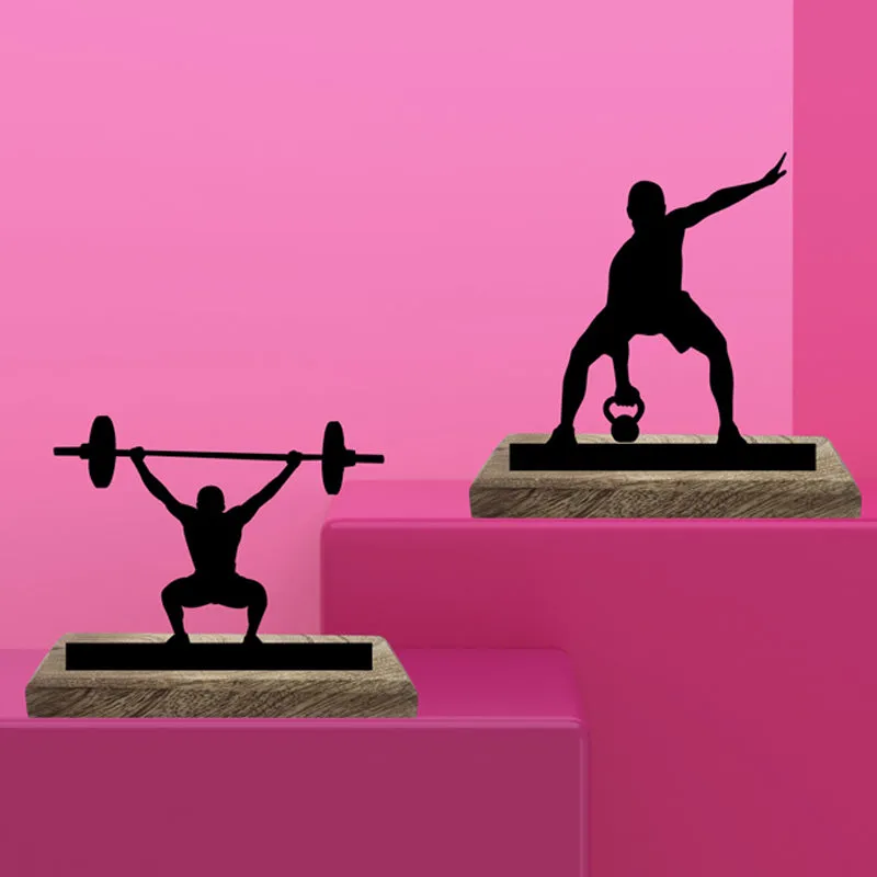 Weightlifters I Showpiece - Set Of Two media 3