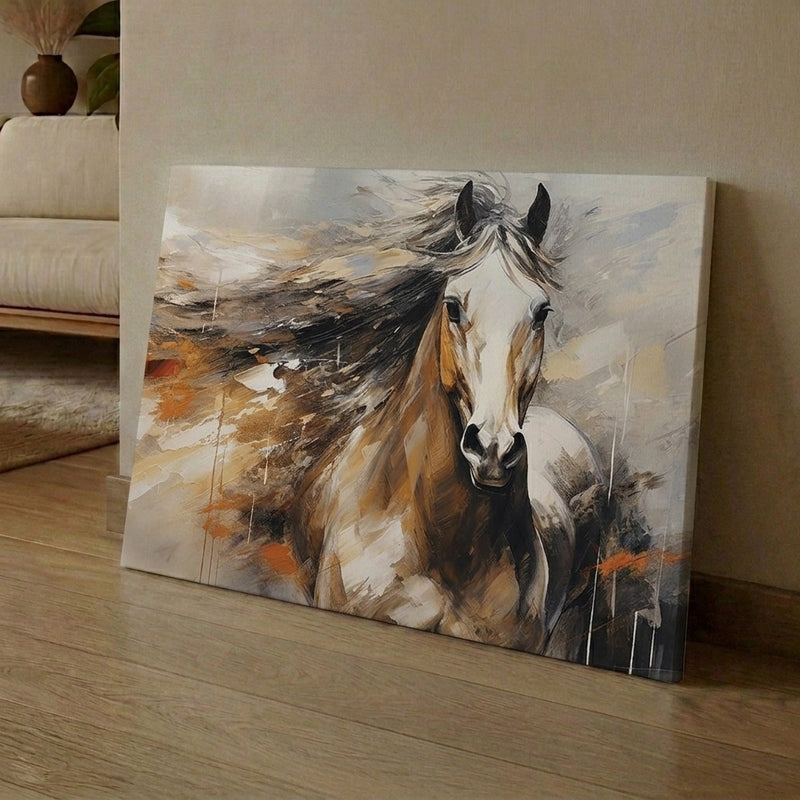 Brushed Stallion Canvas Wall Art