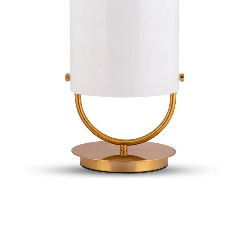 AarviDecor Preston Decorative Fabric Table Lamp - White media 6