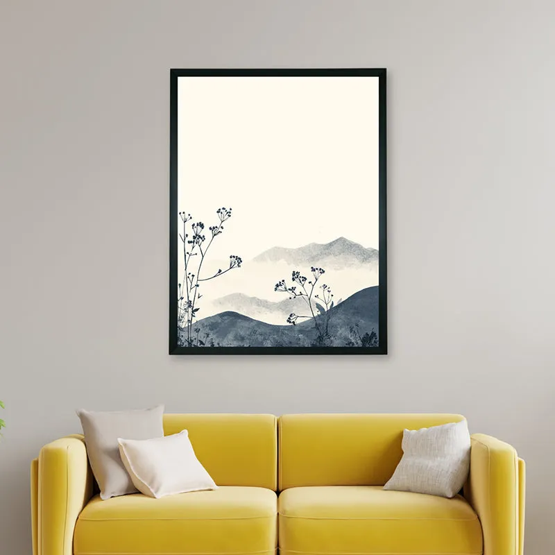 Fading Hillscape Wall Art With Resin Frame media 5