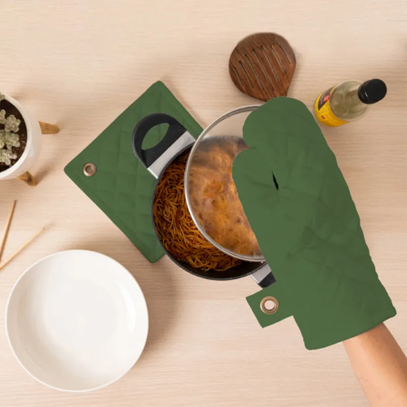 Heyden Pot Holder & Glove - Light Green (two piece set) media 1