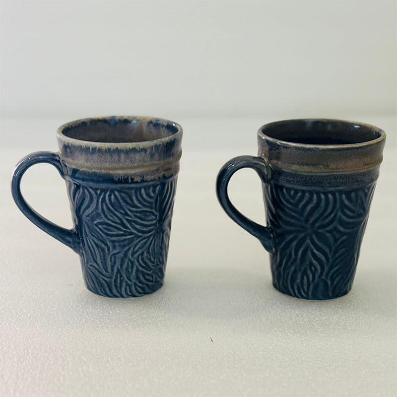 Mari-Mug-Dark-Blue-Set-Of-Two Ceramic Coffee Mug (300 mL Each) - Set of Two media 4