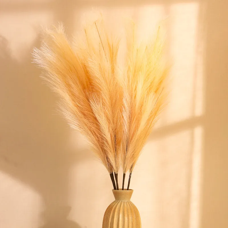 Artificial Realistic Pampas Sticks (Brown) - Set Of Three media 1