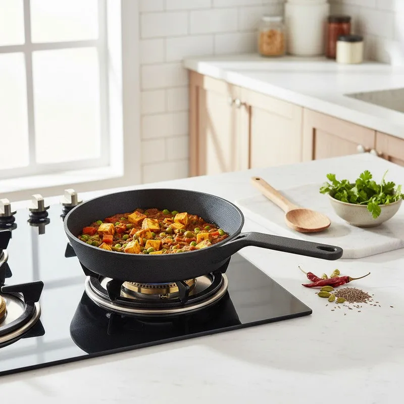 Flame Forge Cast Iron Frying Pan (1800 mL) - Black media 1