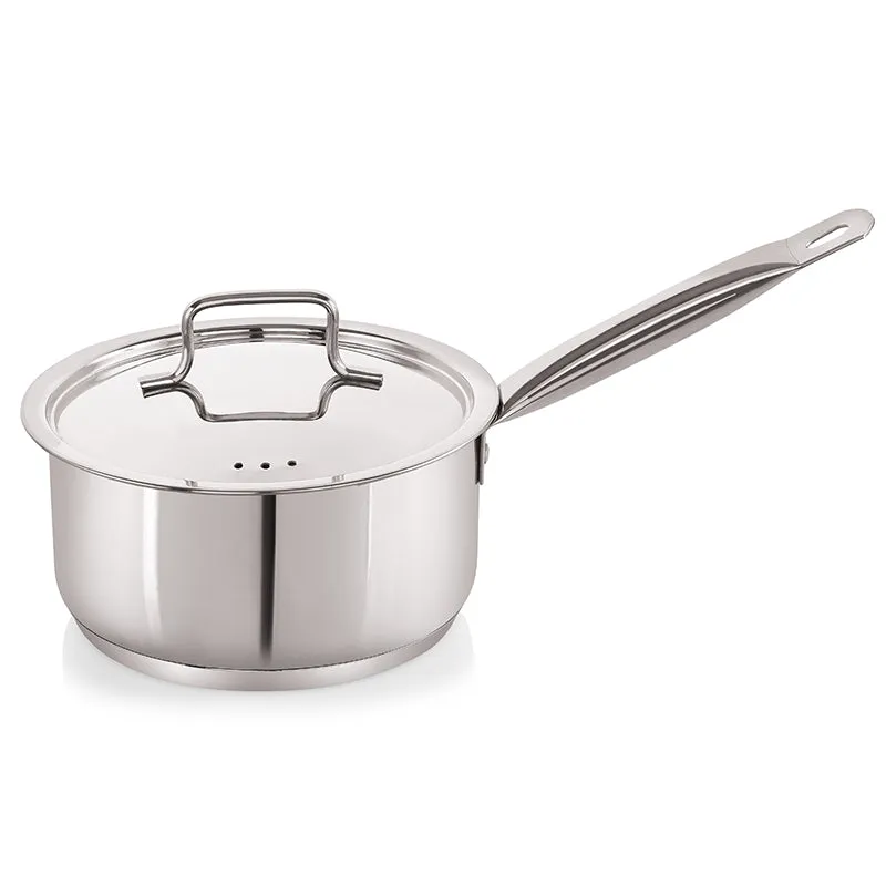 Nirlon Steel Saucepan With Lid - 2300 ML/7 Inches media 8