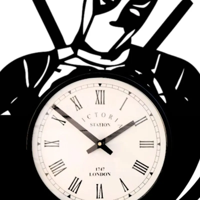 Maskara Steel Analog Wall Clock - Black media 5