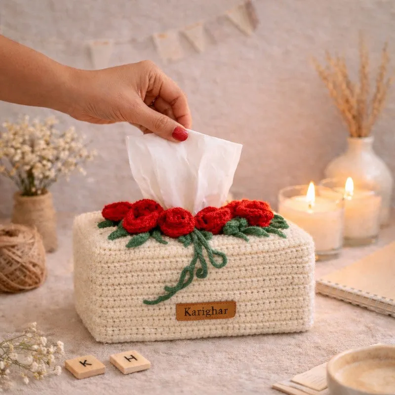 Rosette Charm Cotton Tissue Box media 3