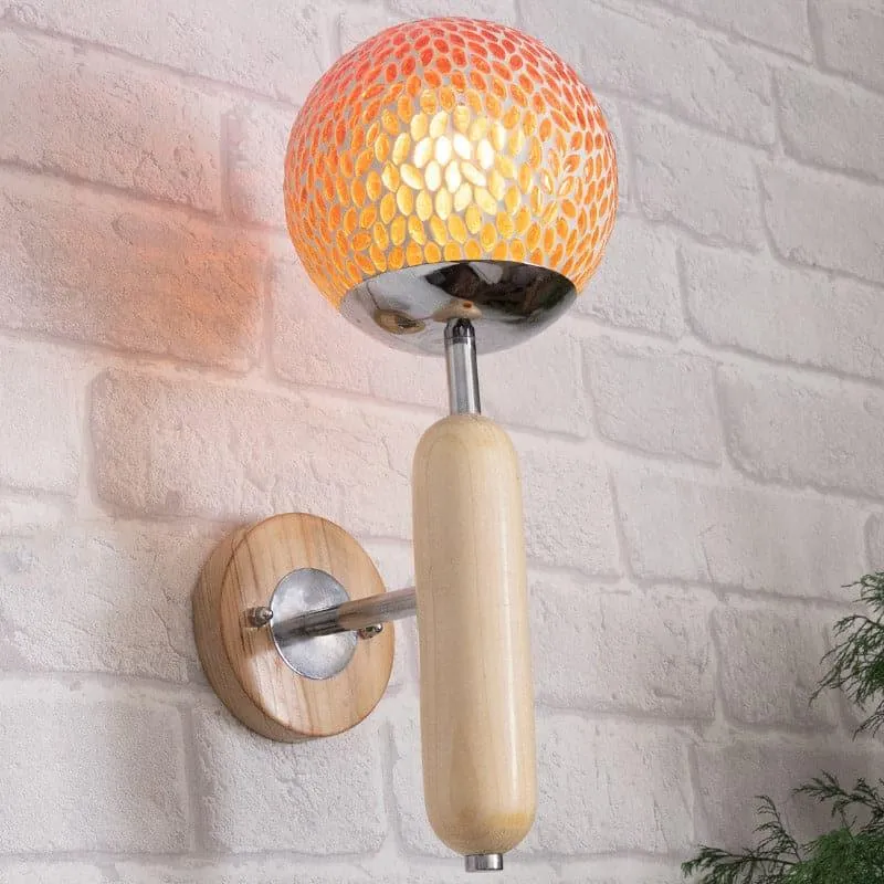 Biscoe Moon Glass & Metal Wall Lamp media 3