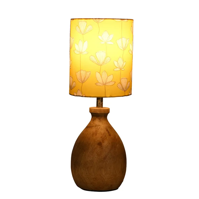 Flora Kumbha Fabric Table Lamp - Yellow media 4