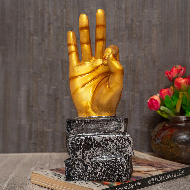 Ok Sign Resin Showpiece
