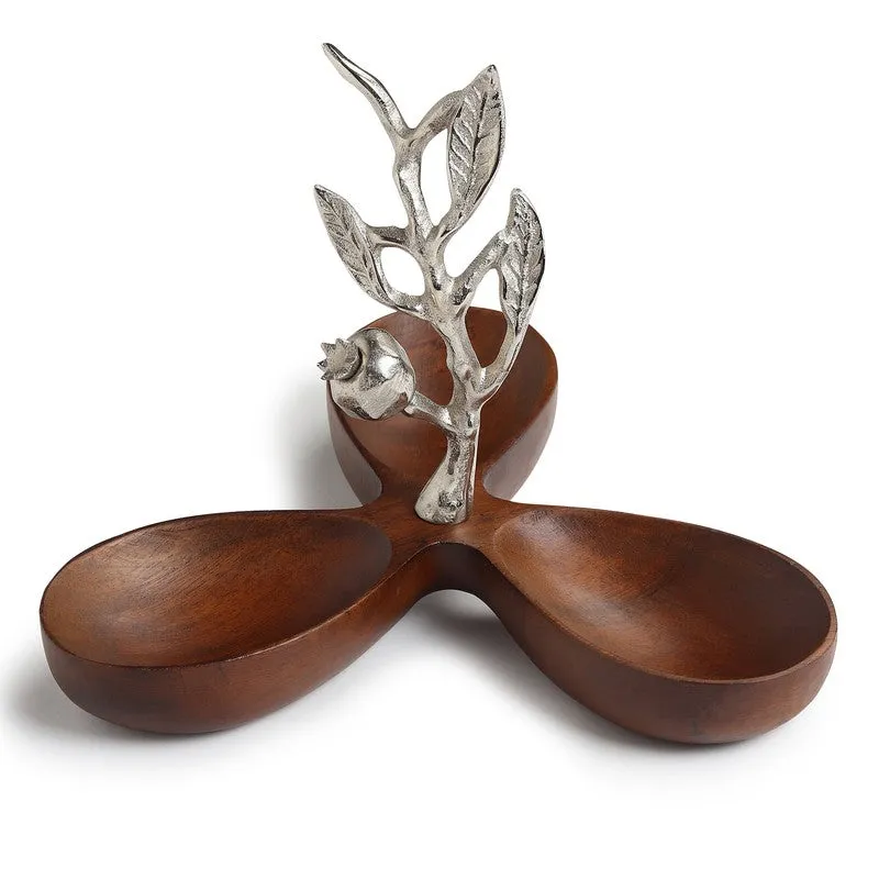 Rustica Wood Serving Tray - Silver,Brown media 5