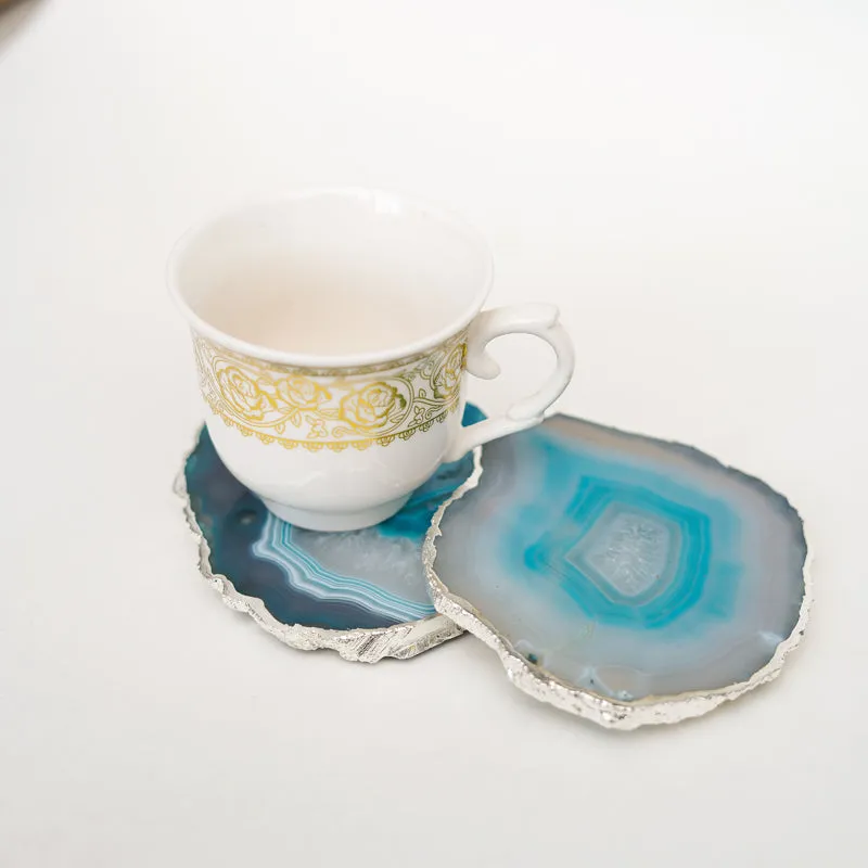 Vesto Brazilian Agate Coaster (Green) - Set Of Two media 4