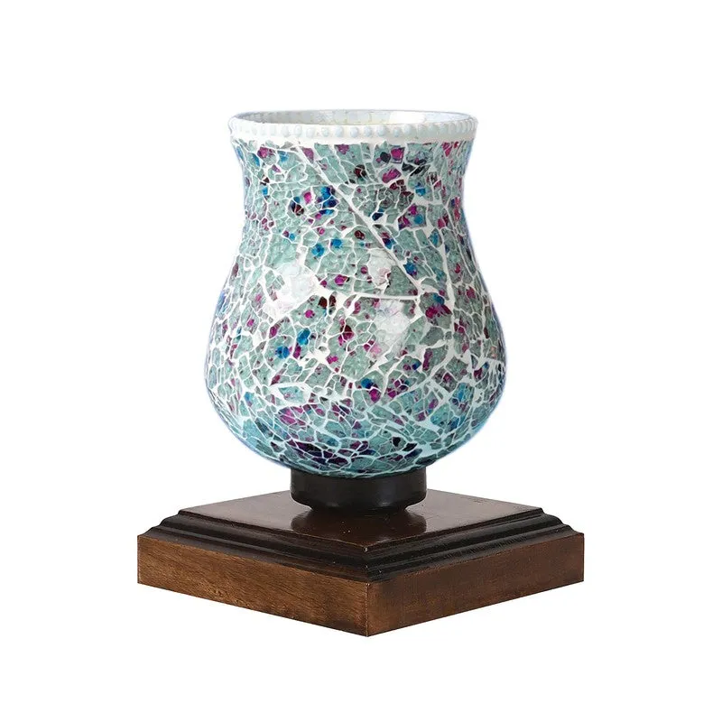 Shimmer Mosaic Glass Table Lamp - Multicolor media 5