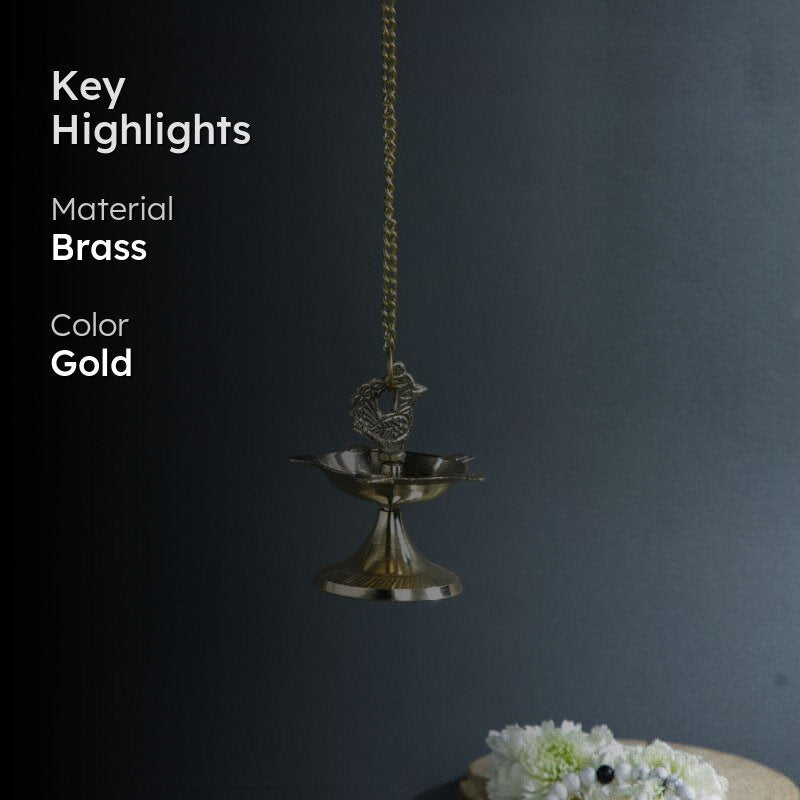 Brass Maneya Oil Lamp media 2